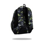 Ученическа раница CoolPack Prime Pro Dinopark отзад, с презрамки