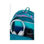 Ученическа раница CoolPack Prime Pro Seafish отвътре, с тетрадки и бутилка