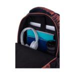 Ученическа раница CoolPack Rift Peach отвътре, с тетрадки