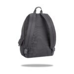 Ученическа раница CoolPack rpet Grey Sonic отзад, с презрамки
