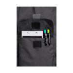 Ученическа раница CoolPack rpet Grey Sonic, преден джоб с органайзер отблизо