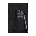 Ученическа раница CoolPack Scout Pro Black 2 Stitch, страничен джоб с бутилка отблизо