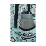 Ученическа раница CoolPack Spiner Termic Shoppy, страничен джоб с бутилка отблизо