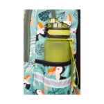 Ученическа раница CoolPack Spiner Termic Toucans, страничен джоб с бутилка отблизо
