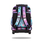 Ученическа раница на колела CoolPack Buzzer K-POP Bright отзад, с презрамки и колела