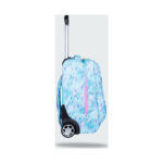 Ученическа раница на колела CoolPack Compact Frozen отстрани, с телескопична дръжка и колела
