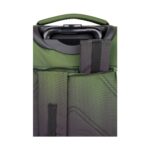 Ученическа раница на колела CoolPack Compact Gradient Grass, горна дръжка и прибрани презрамки отблизо