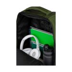 Ученическа раница на колела CoolPack Compact Gradient Grass отвътре, с тетрадки и бутилка