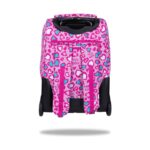 Ученическа раница на колела CoolPack Compact Hello Kitty Pink отзад, с презрамки и колела
