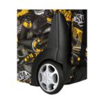 Ученическа раница на колела CoolPack Compact Just Spray, колелата и основата отблизо