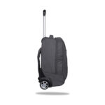 Ученическа раница на колела CoolPack Compact rpet Grey отстрани, с телескопична дръжка и колела