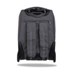 Ученическа раница на колела CoolPack Compact rpet Grey отзад, с презрамки и колела