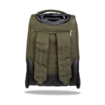 Ученическа раница на колела CoolPack Compact rpet Olive отзад, с презрамки и колела