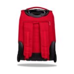 Ученическа раница на колела CoolPack Compact rpet Red отзад, с презрамки и колела