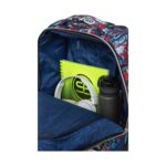 Ученическа раница на колела CoolPack Compact Spiderman отвътре, с тетрадки и бутилка