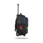 Ученическа раница на колела CoolPack Jack Star Wars отстрани, с телескопична дръжка и колела