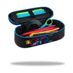 Ученически несесер CoolPack Campus Hello Kitty Neon Black отвътре