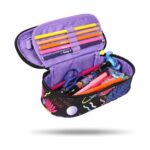 Ученически несесер CoolPack Campus Stitch Black отвътре
