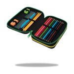 Ученически несесер CoolPack Jumper 2 Hello Kitty Neon Black с пособия отвътре