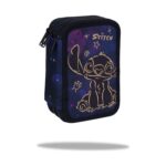 Ученически несесер CoolPack Jumper 3 Stitch Gold с пособия