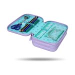 Ученически несесер CoolPack Jumper 3 Stitch Pastel с пособия отвътре