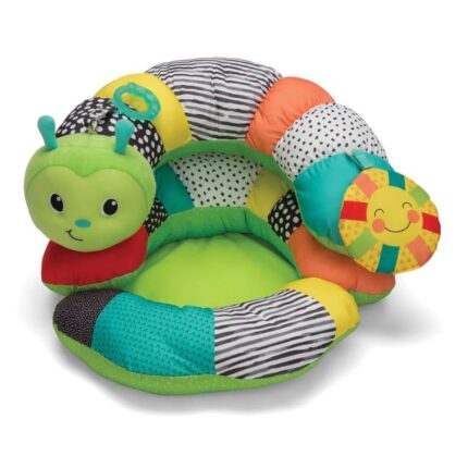 Бебешка възглавница, Infantino, 2 в 1, За игра по корем и сядане, Гъсеница