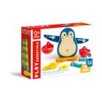 Математическа везна Hape Пингвин в кутия Play Essentials с 13 части: пингвин, кошници и рибки