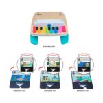 Пианото Hape Baby Einstein и двустранните нотни карти, които се поставят в него
