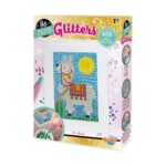 Детски диамантен гоблен Buki Лама с рамка в кутия Be Teens Glitters, с готовата картина с лама отпред