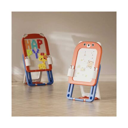 Детска дъска за рисуване Feelkids 2 в 1 сгъваема, червена