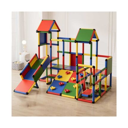Детска катерушка за вкъщи Feelkids 6 в 1 със стена за катерене