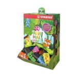 Текст маркери Stabilo Boss Mini Animal Vibes в картонен дисплей с джунгла и животни