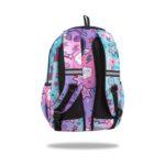 Гърбът на раницата CoolPack Basic Plus K-pop Bright с подплатени презрамки и светлоотразителни ленти